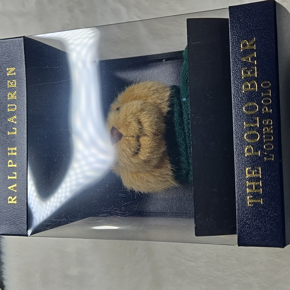 Ralph Lauren Polo Bear Plush in Green and Tan NEW in box - Picture 4 of 4